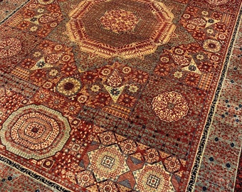 Ottoman turkish handmade wool on cotton silk rug size 14.5X10 feet