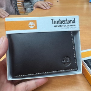 Cartera delgada para hombre Cartera nueva de cuero genuino delgada y liviana