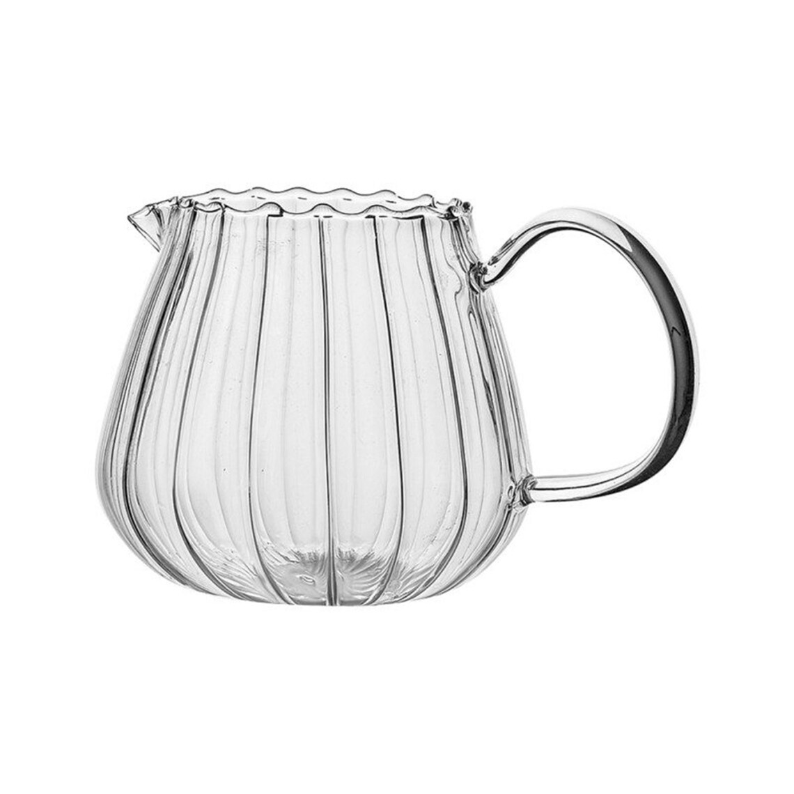 Stripe Cafe Drinkware Milk Jug Glass Cup Heatresistantn Glass Etsy