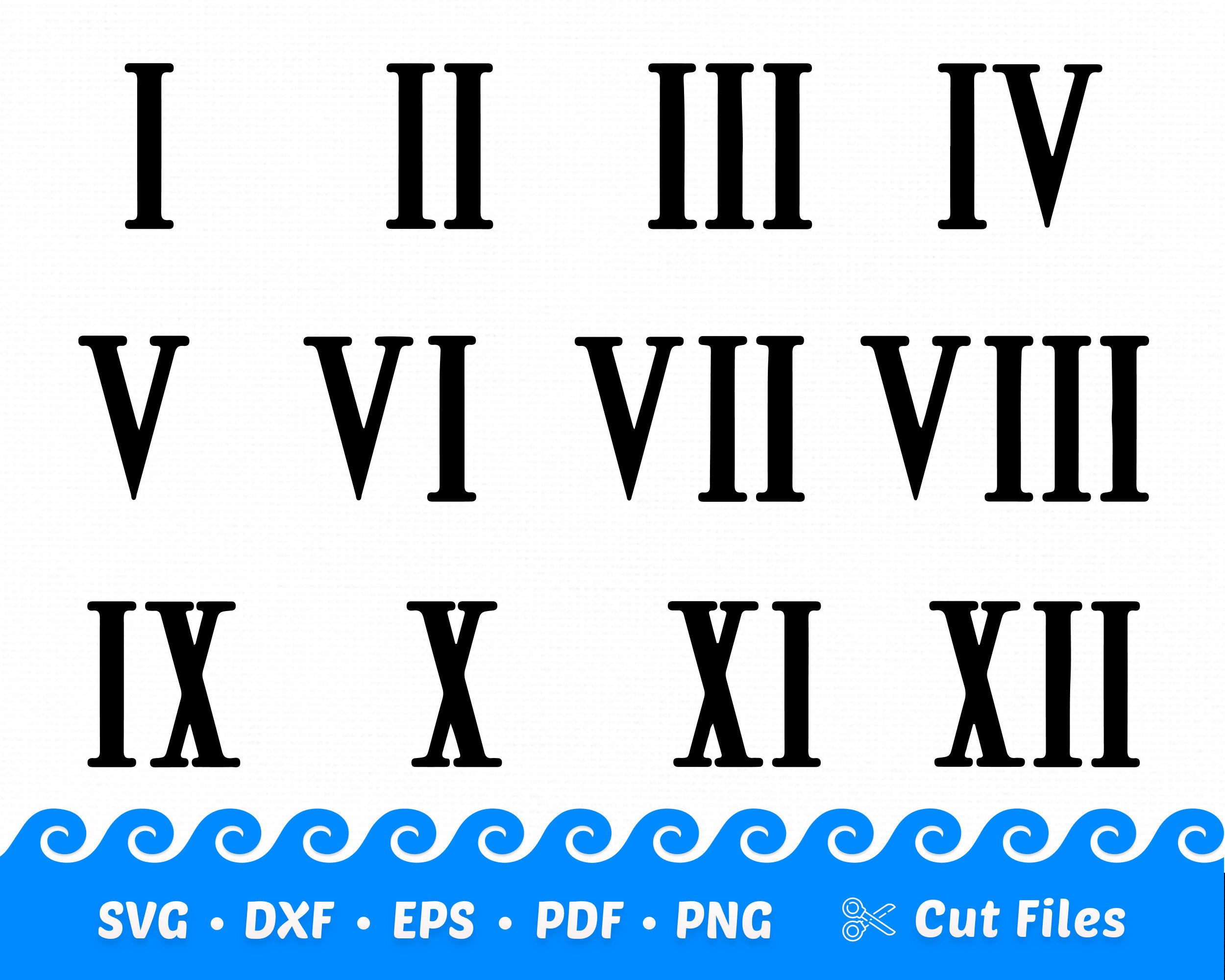 Römische Ziffern SVG Römische Zahlen svg römische Zahlen Etsy Schweiz
