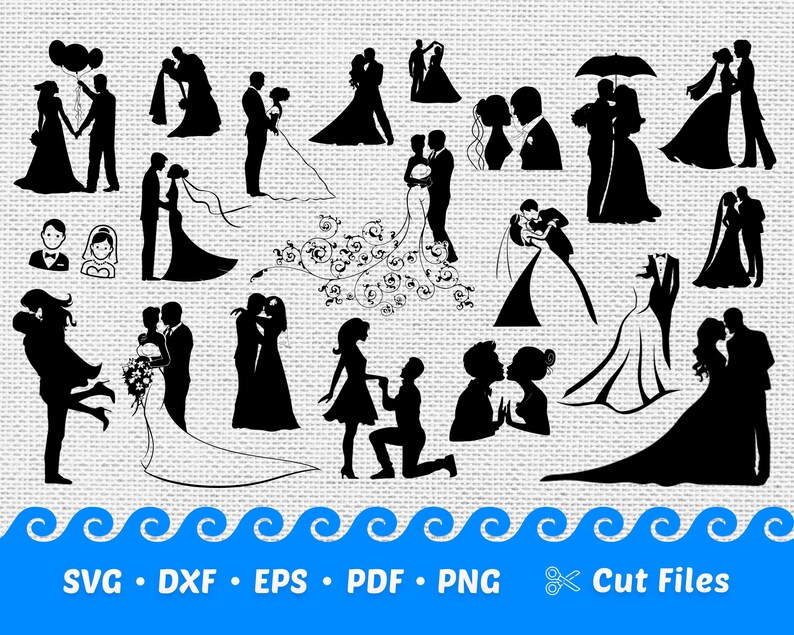 Free Free 205 Wedding Couple Svg SVG PNG EPS DXF File