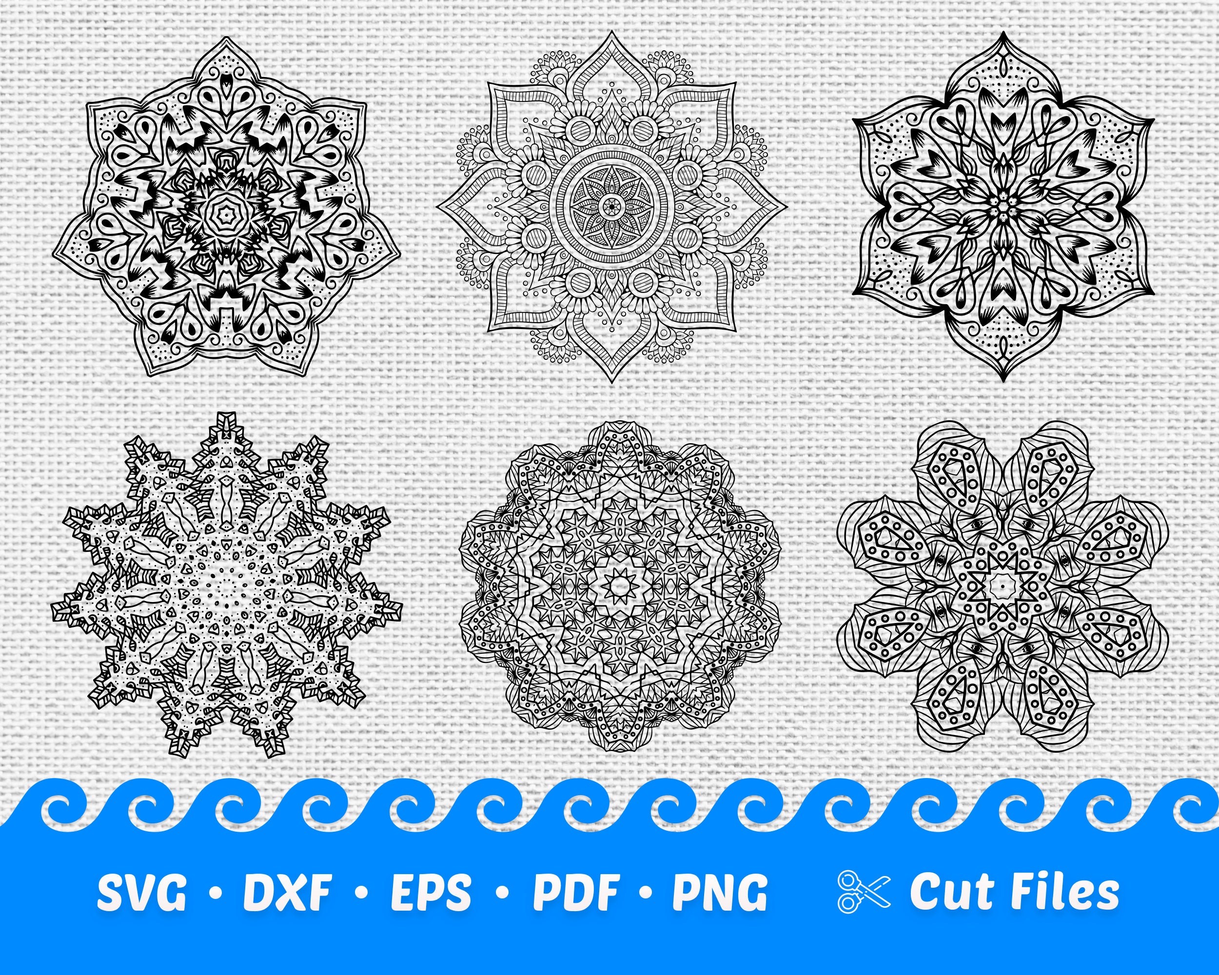 Download 50 Mandala SVG Bundle Mandala Flower Svg Paper Cut | Etsy