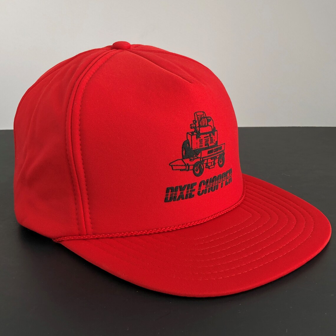 DIXIE CHOPPER Trucker Hat Vintage Red Adjustable Snapback Cap Etsy