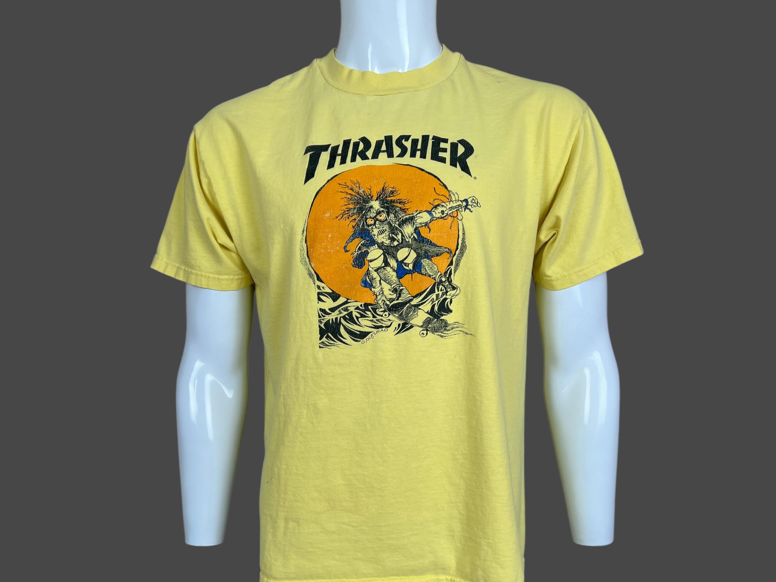 Vintage 90s Thrasher Pushead Skateboarding Magazine Tony Hawk