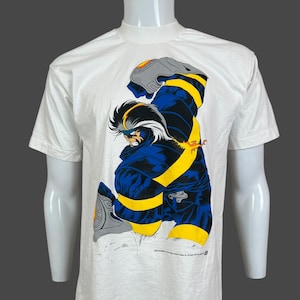 Vintage 1996 Comic Images Ash Firefighter Invisible College **Distressed** Single Stitch T Shirt Pre-Owned 21&quot; x 29&quot; Size M