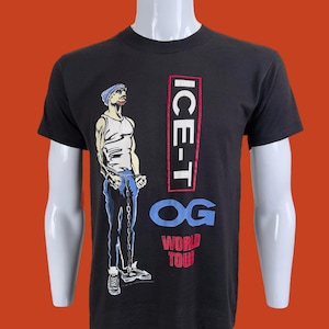Vintage 1992 Ice-T Body Count 187 Cop Killer T-Shirt