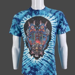 Vintage 1991 Grateful Dead Space Drums Band Jester T's Single Stitch Fruit of the Loom T Shirt Pre-Owned 20.5" x 27" Size M