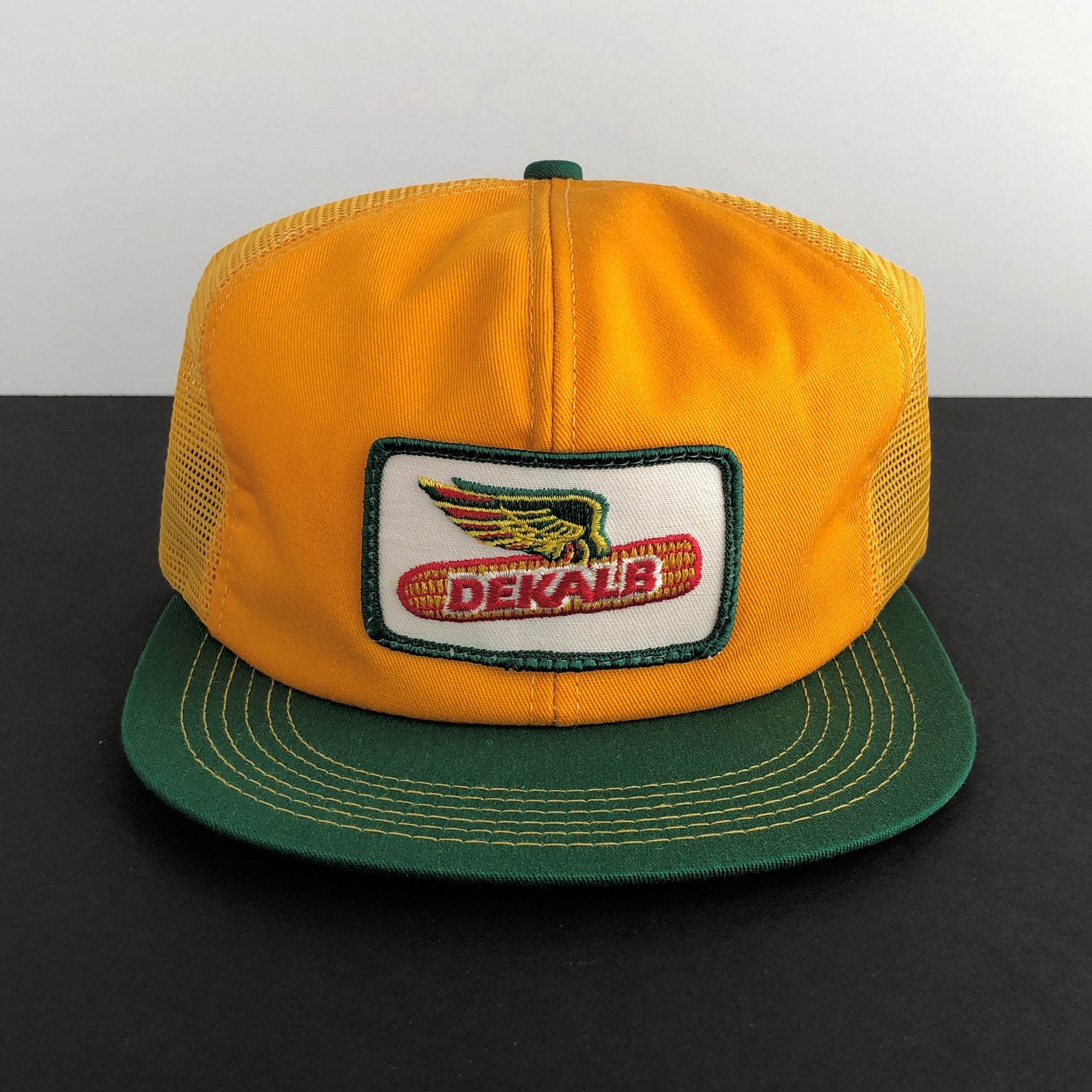 DEKALB Seed Vintage Trucker Hat Patch K-Products Corn Yellow | Etsy