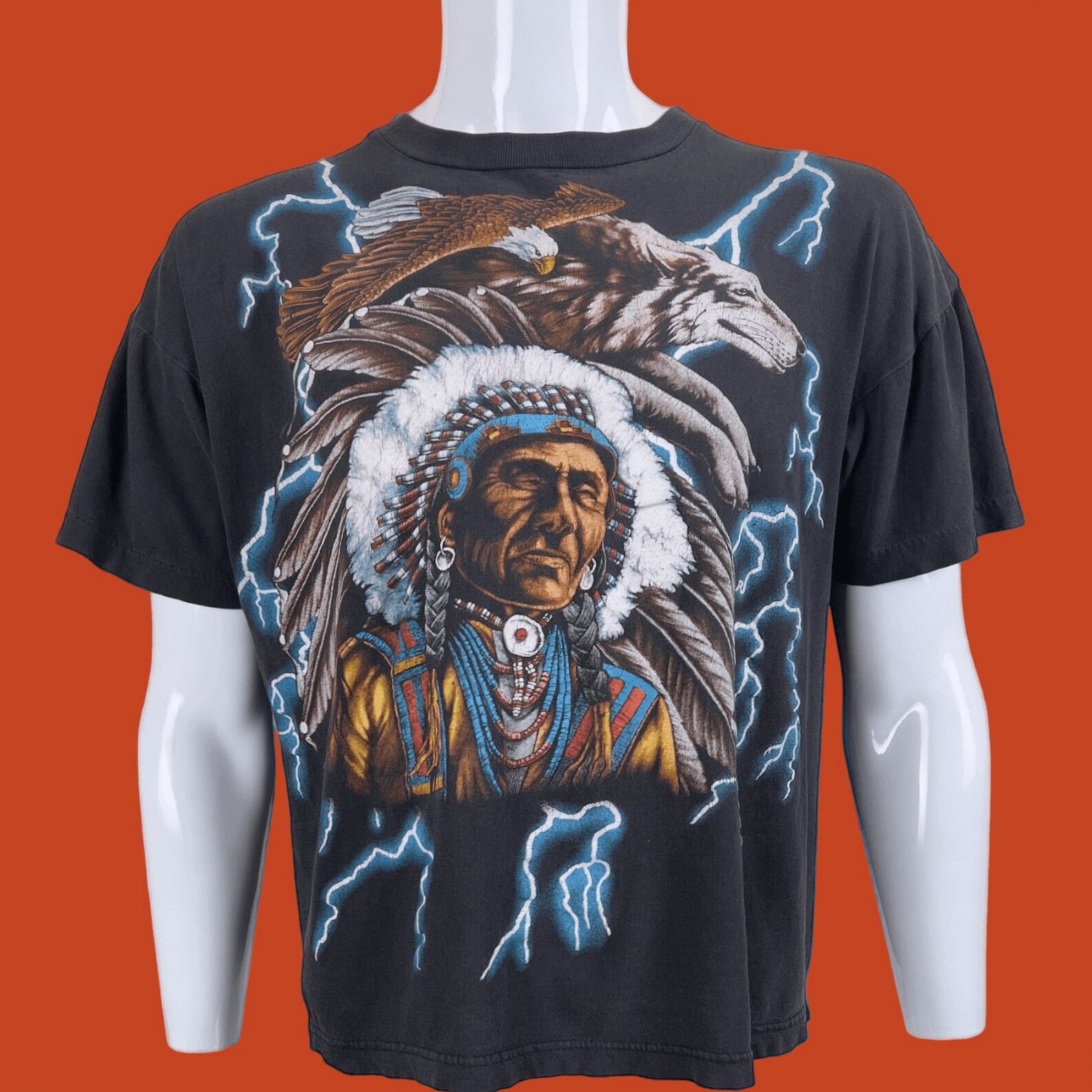 Aztec Graphics Trenton Thunder Adult Thunder/Cloudman Navy T-Shirt Med