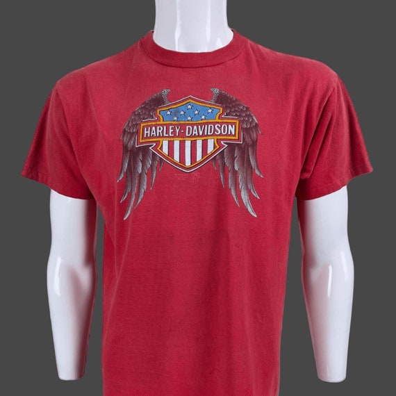 Harley Davidson Shirt Vintage 80s Harley Davidson Pompton 