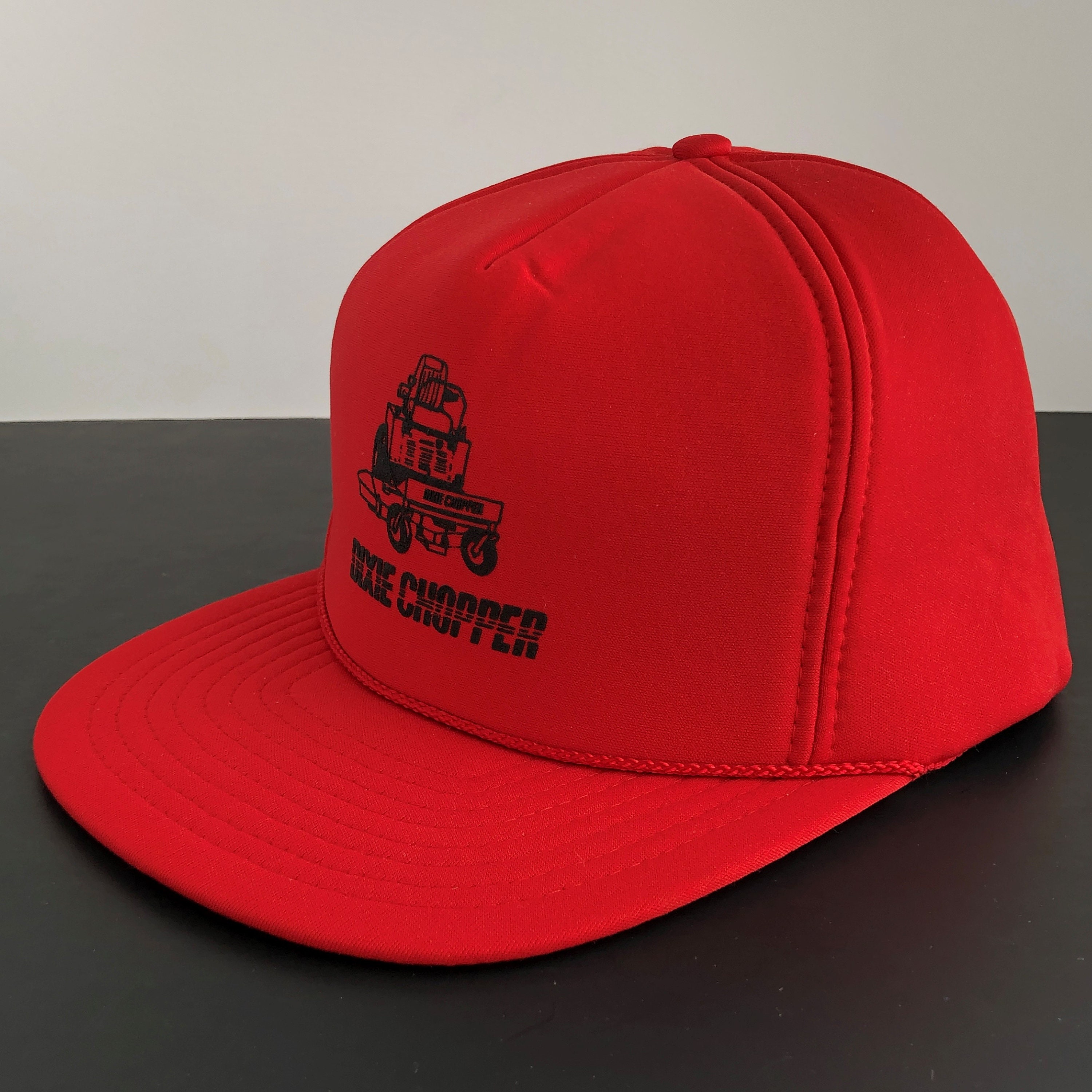 DIXIE CHOPPER Trucker Hat Vintage Red Adjustable Snapback Cap Etsy