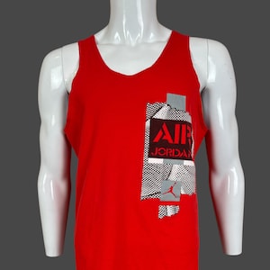 Camiseta Nike Air Jordan NBA Michael Jordan Chicago Bulls de los años 90, roja, de una sola puntada, usada, 50,8 x 66,6 cm, talla S imagen 1
