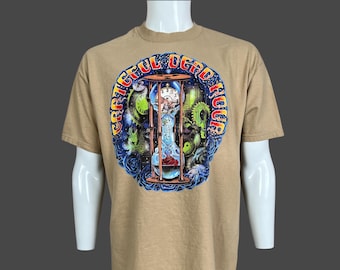 Jerry Garcia Grateful Dead 1995 Vintage 90s Liquid Blue Portrait