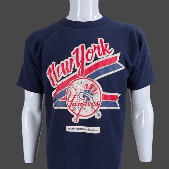 Vintage 80s NEW YORK YANKEES MLB Champion T-Shirt L – XL3 VINTAGE CLOTHING