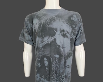 Vintage 1993 Jerry Garcia All Over Print Graphic T-shirt