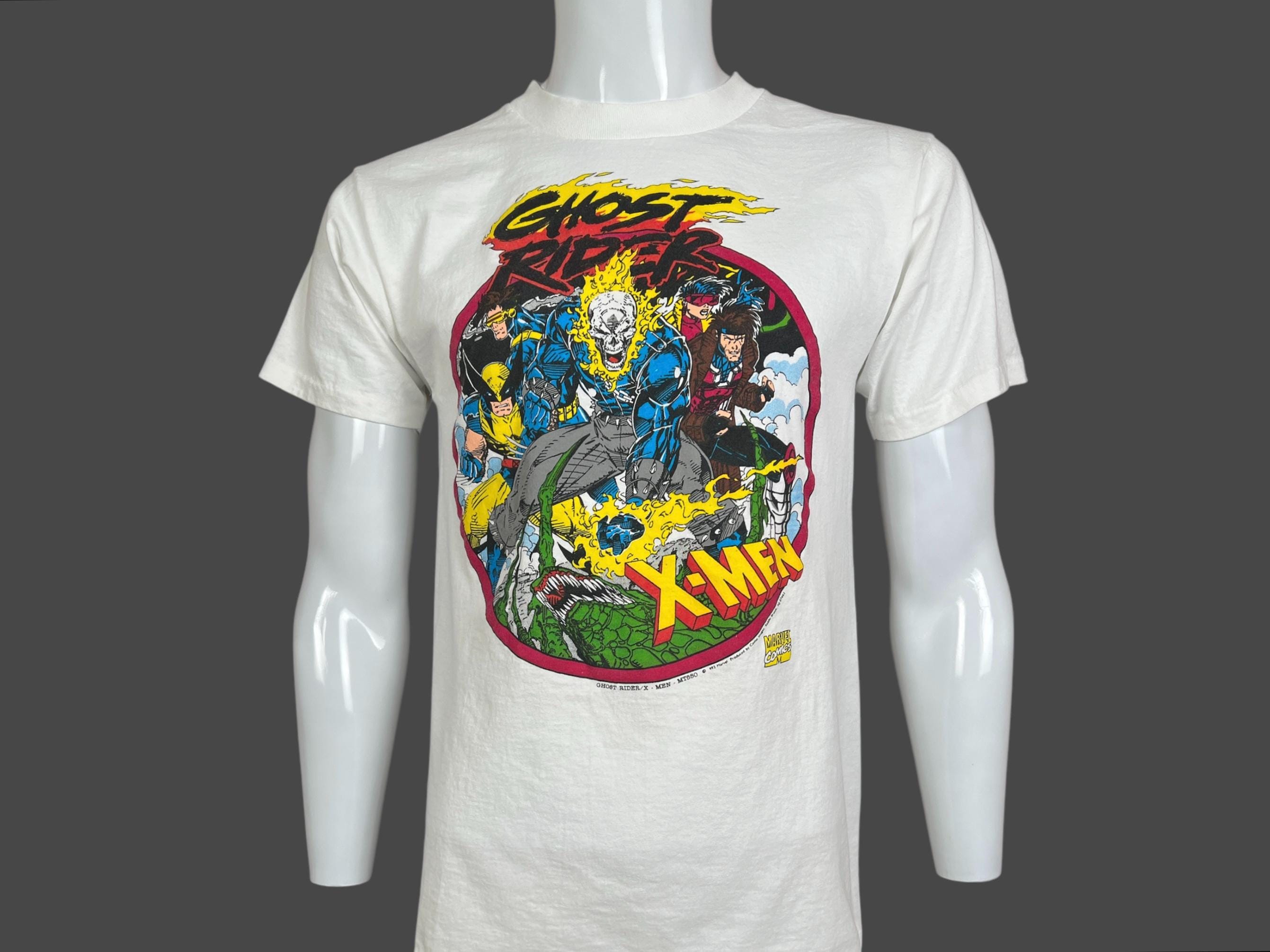 Vintage 90s Marvel Comic Images Ghost Rider Wolverine Gambit Single ...