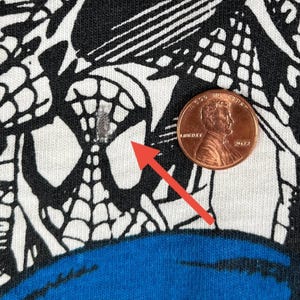 Vintage 1995 Marvel Comic Images Spider-Man Scarlet Spider All Over Print AOP White T Shirt Pre-Owned 23.5" x 27.5" Size XL image 3