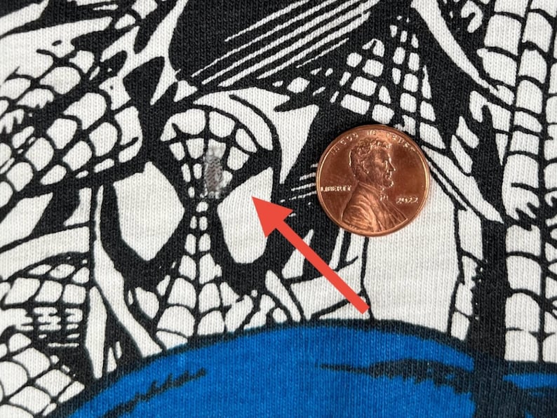 Vintage 1995 Marvel Comic Images Spider-Man Scarlet Spider All Over Print AOP White T Shirt Pre-Owned 23.5" x 27.5" Size XL image 3