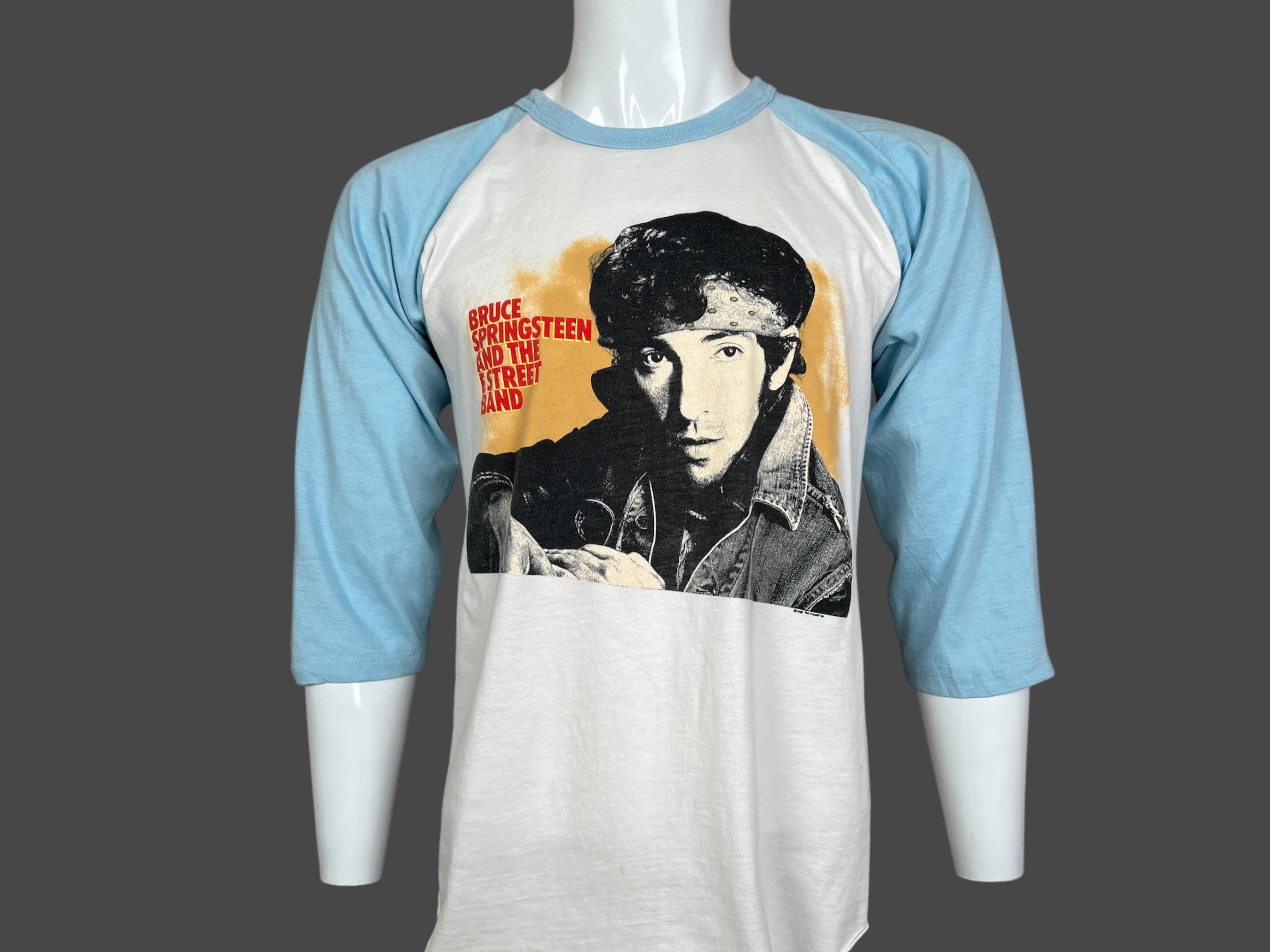 トップス 80's BRUCE SPRINGSTEEN E STREET BAND Vintage 80s Bruce Springsteen E Street Band Concert White