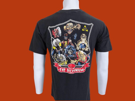 Iron Maiden Shirt Vintage 90s Iron Maiden Decennium Metal T-shirt 