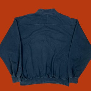 Vintage 90s Nike Air Jordan Jumpman Michael Jordan Black Cotton Cardigan Sweater Pre-Owned 23" x 25.5" Size M image 2