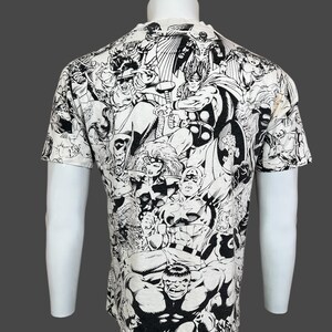 Vintage 90s Marvel Comics Avengers Spider-Man **Distressed** All Over Print AOP T Shirt Pre-Owned 20" x 27" Size S immagine 2