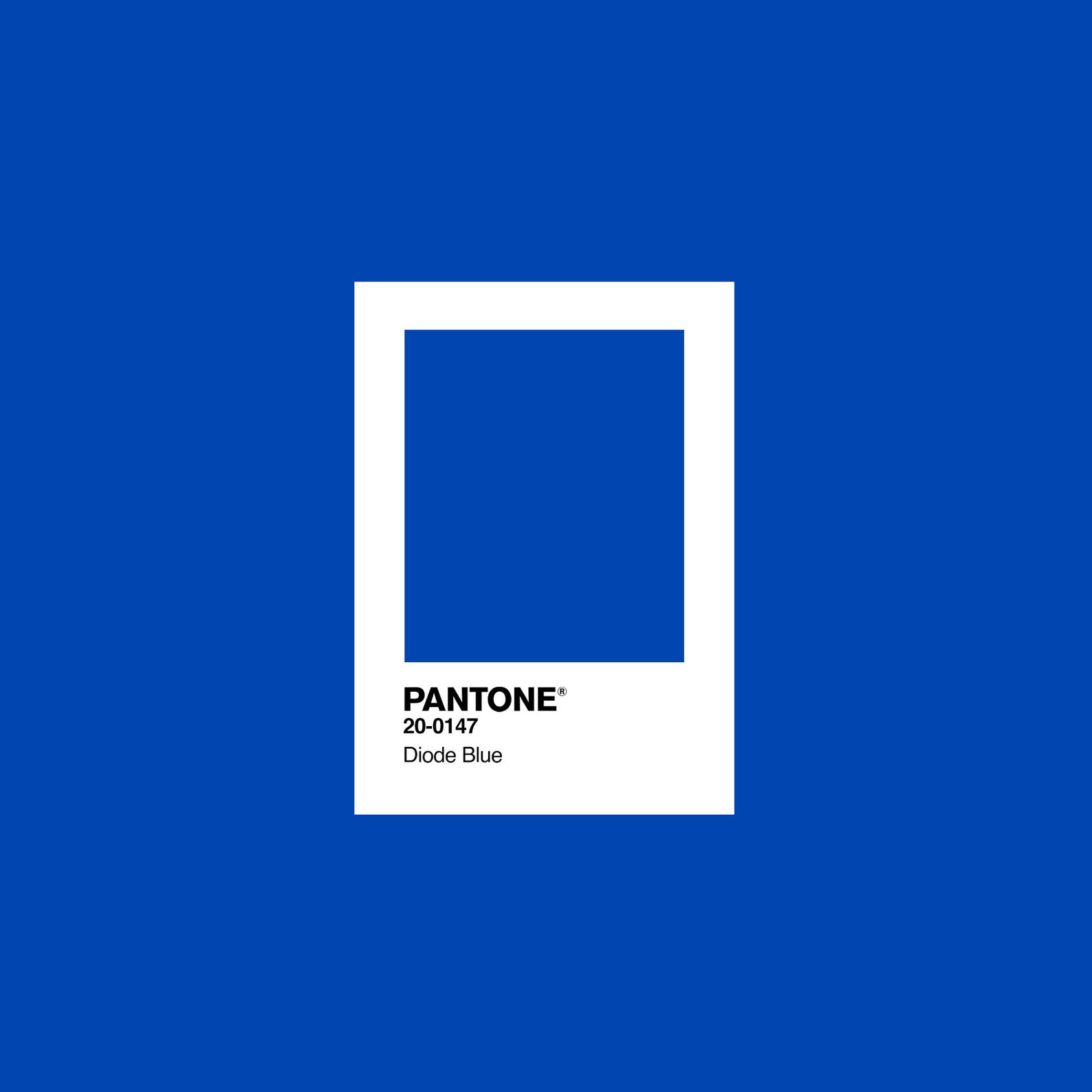 Pantone Diode Blue 20-0147 Printable Wall Art Downloadable | Etsy