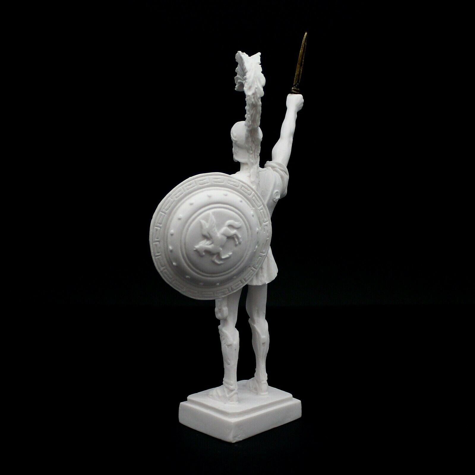 Achilles Statue Greek Trojan War Warrior 8 70 22cm Handmade Alabaster