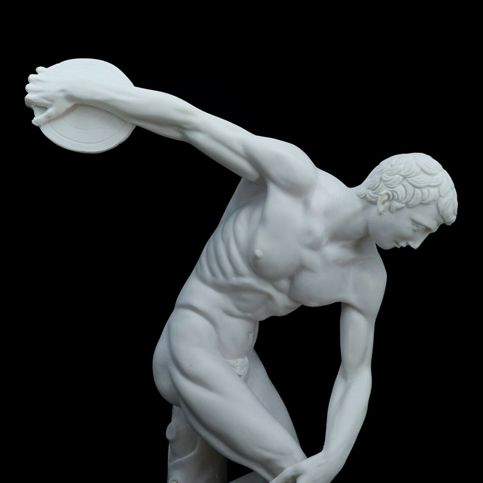 Discobolus statue ancient greek discus thrower 15/38cm Etsy