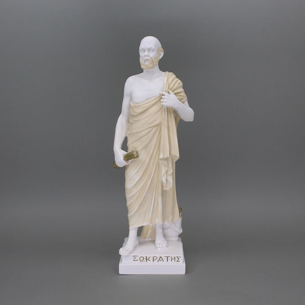 Socrates Statue Ancient Greek Philosopher Handmade Marble Sculpture