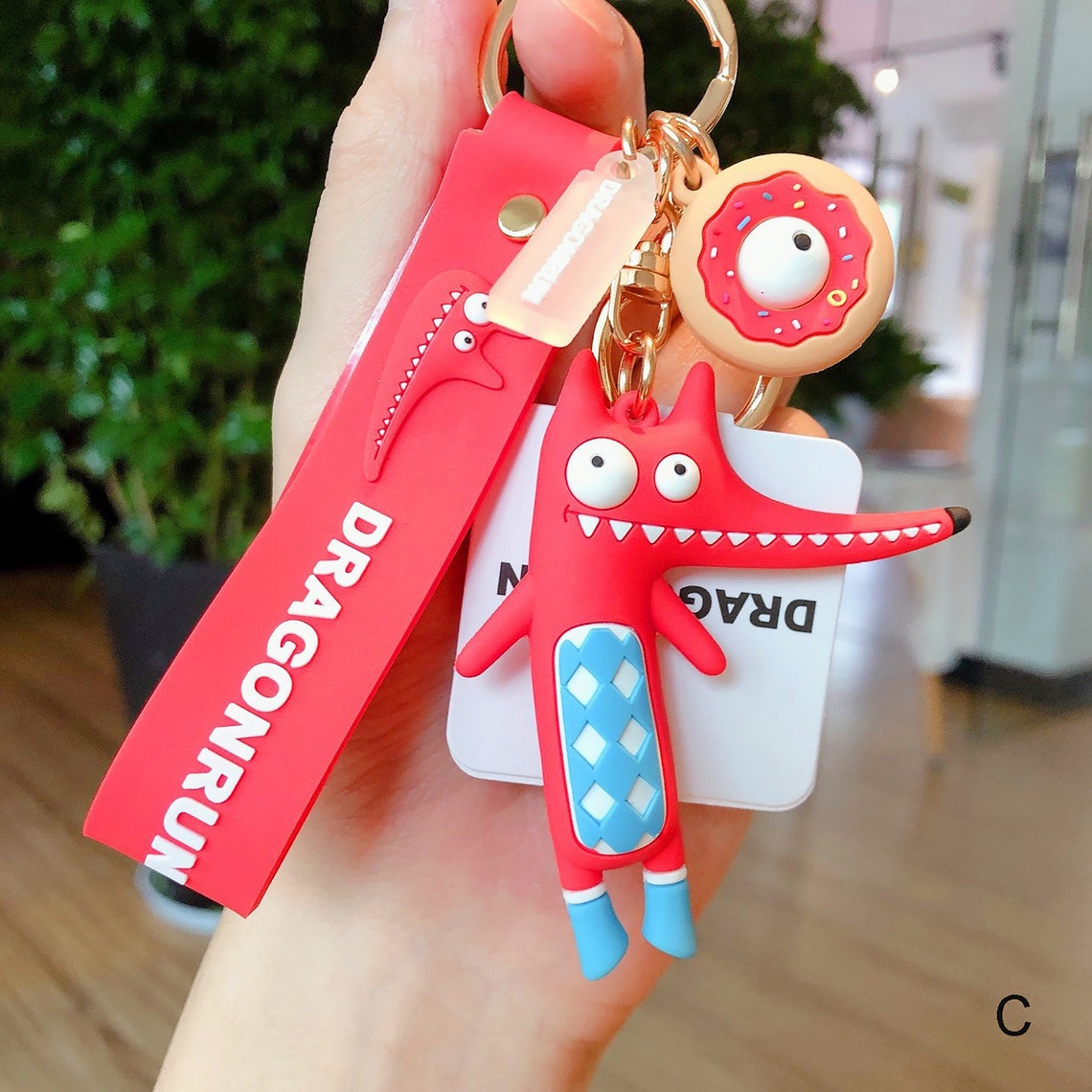 Cute Animal Keychain Fun Cartoons Keychain Tassel Keychain Etsy
