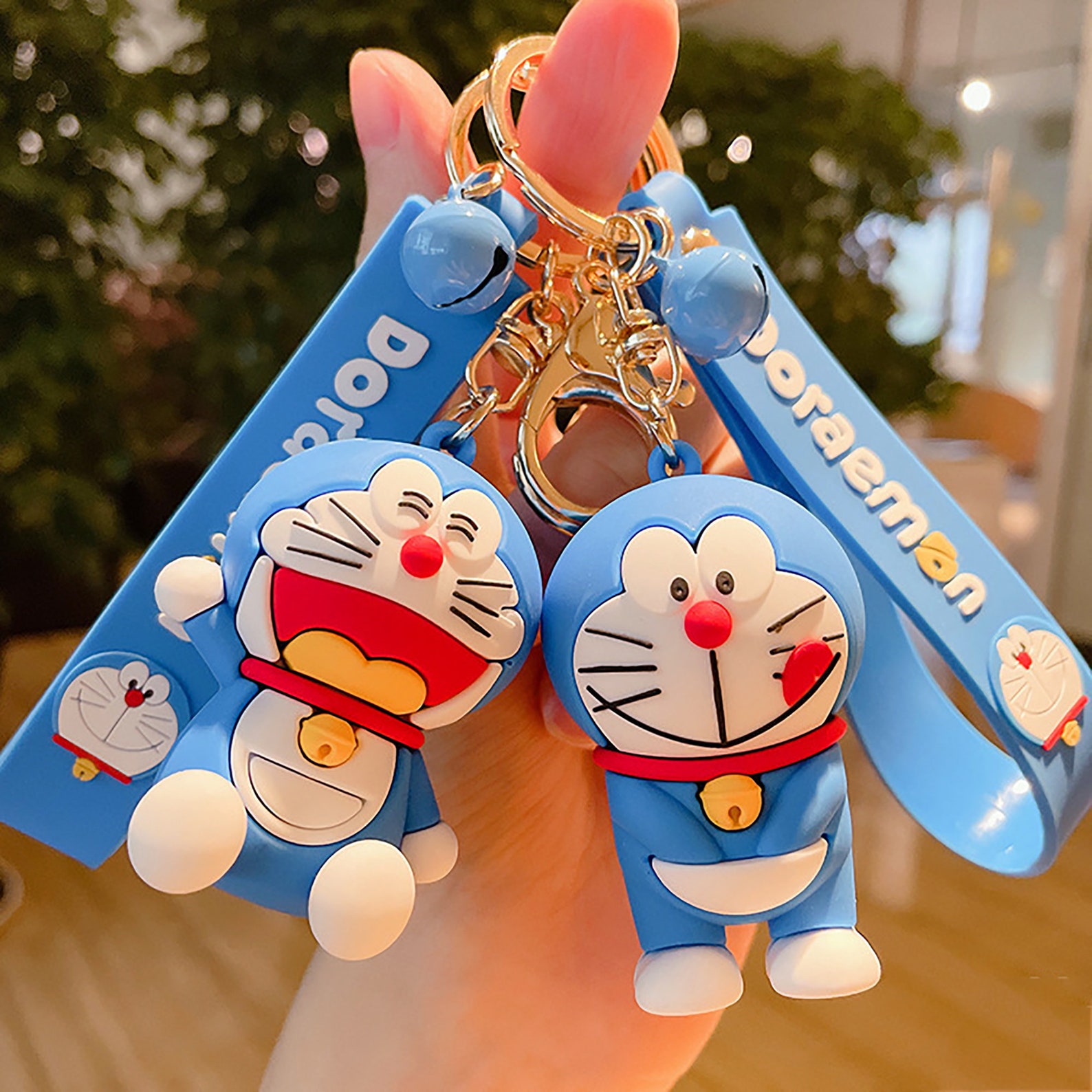 Doraemon Keychain Cartoons Keychain Tassel Keychain Fun Etsy