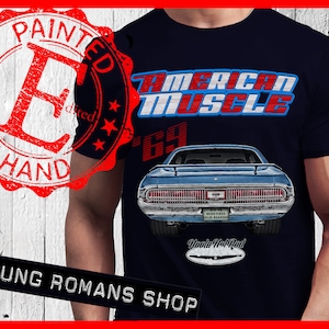 1969 Cougar, T-Shirt,69 Cougar, T-Shirt,Cougar Muscle Car,Hot Rod,Hoola Hotrod,Pony Car,