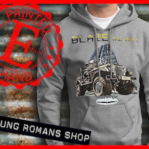 Blaze the way CJ-7 Hoodie, CJ-5 Hoodie, CJ-8 Hoodie, cj5, cj7, cj8, Wrangler Hoodie, Renegade-Hoodie, cj-7 Golden Eagle, Regalo para hombres reales, 4x4