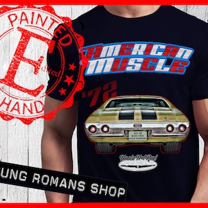 1972 Chevelle SS T-shirt/72 Chevelle SS T-shirt/Chevelle airbrush artwork/Chevelle Art/Chevelle SS454 T-Shirt/Chevelle/Muscle Car/Hoola Rod