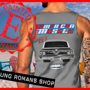 1961 Biscayne station wagon tank top,1961 Belair wagon tank top,1961 DelRay estate wagon tank top,1962 Del Ray tank top,1962 Bel air tank top