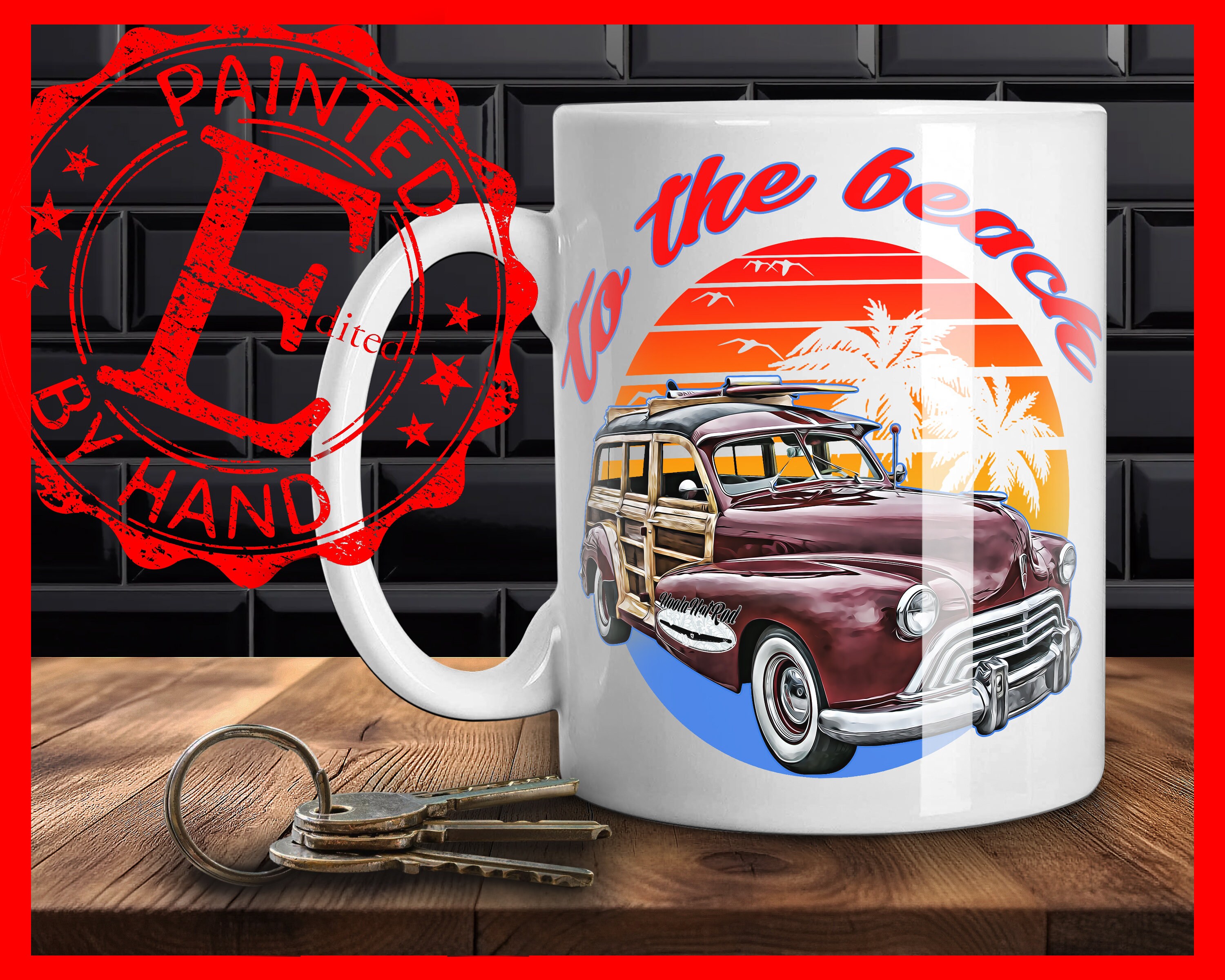 1960s Vintage Red and Blue Jeep Gladiator 20oz Insulated Bottle 1960s Vintage Red and Blue Jeep Gladiator 20oz Insulated Bottle