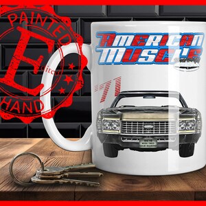 1971 Caprice coffee mug,1971 Caprice Coupe coffee mug,1971 Caprice Sport Sedan,American landyacht,1971 Kingswood Estate wagon coffee mug
