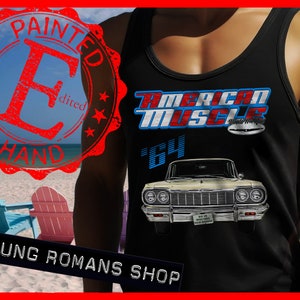 1964 Impala SS tank top,1964 Impala Lowrider tank top,1964 Biscayne,1964 210 Coupe tank top,1964 Belair tank top,1964 Del Ray,1964 station