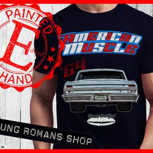 1964 Chevelle SS T-shirt,SS427,64 Chevelle SS T-shirt,Chevelle airbrush artwork,Chevelle Art,Chevelle SS427 T-Shirt,Chevelle,Muscle Car,Gift