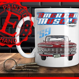1959 Belair coffee mug,1959 Bel Air coffee mug,1959 Biscayne coffee mug,1959 210 Coupe coffee mug,1959 Del Ray coffee mug,1959 Nomad wagon