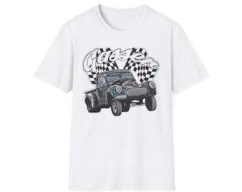 Dragster Gasser, Drag Car, Dragster Pickup de los años 50, camión oxidado, Muscle Car, Hoola Hotrod, camiseta de carreras de drag, regalo para hombres, regalo para niños, hombre