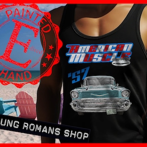 1957 Belair linne, 1957 Bel Air linne, 1957 210 Coupe linne, Tri-Five linne, Muskelbilslinne, Vintage dragrace linne, 1955-1957