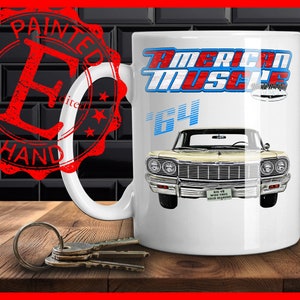 1964 Parkwood wagon coffee mug,1964 Brookwood estate coffee mug,1964 Impala Station Wagon mug,1964 Belair Estate wagon,1964 Del Ray Wagon