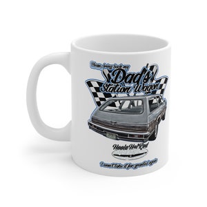 Dad&#39;s station wagon coffee mug,Olds Vista Cruiser coffee mug,Custom cruiser coffee mug,classic station wagon mug,full size estate wagon mug