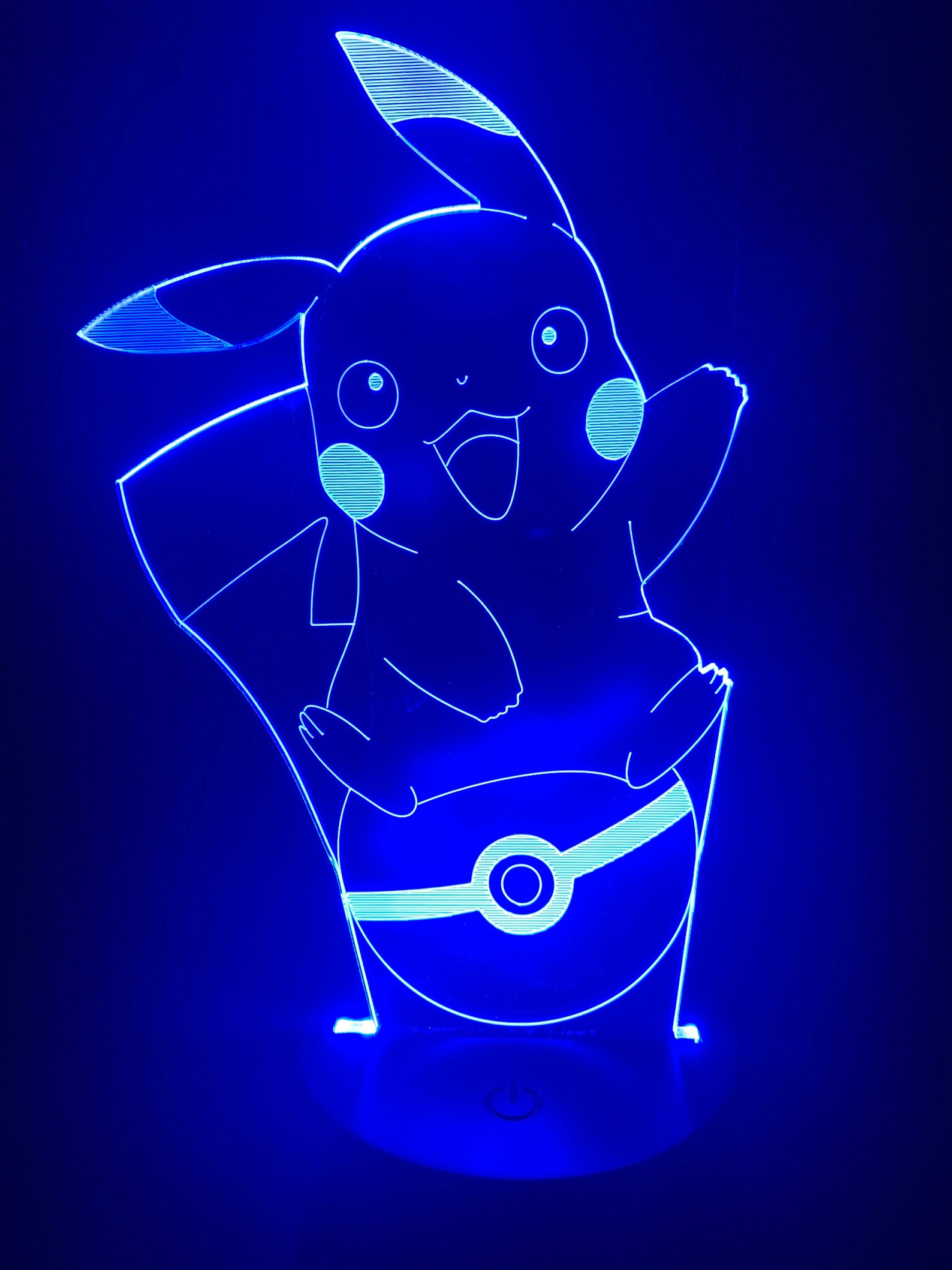 Pikachu 3D LED Lamp Etsy