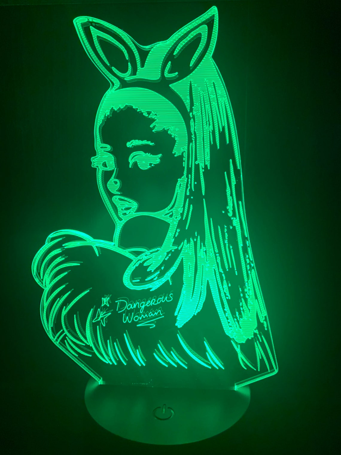 Ariana Grande 3D LED Lamp Etsy