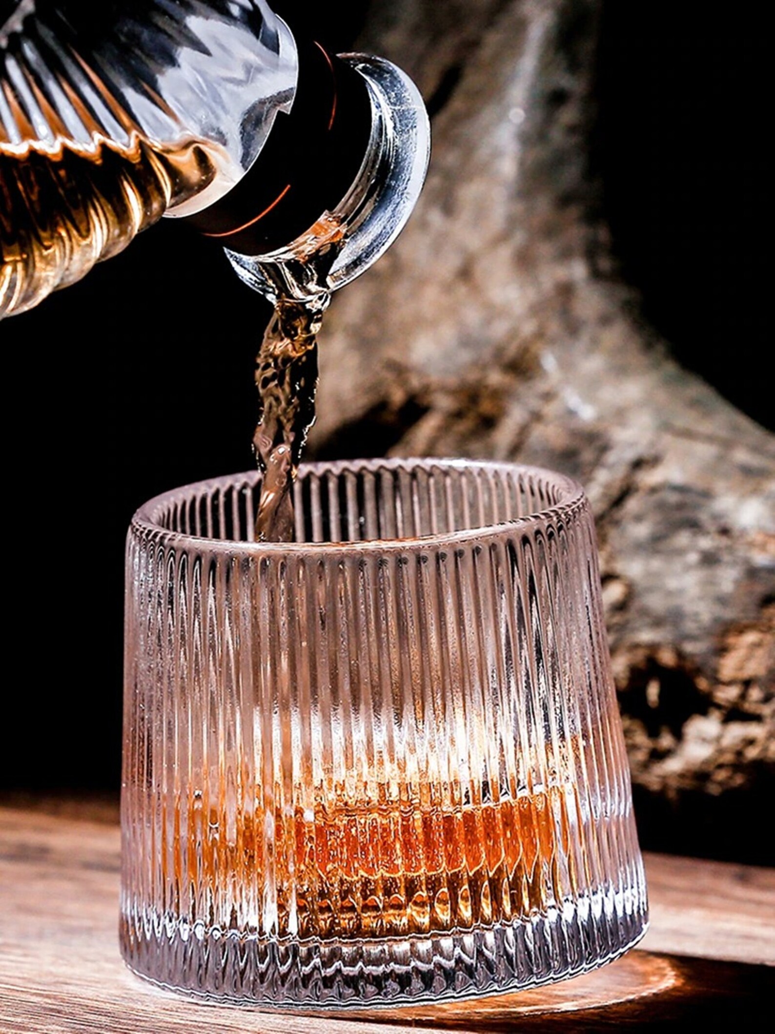 Spinning Whisky Glass Whiskey Tumblers Old Fashioned Scotch & | Etsy