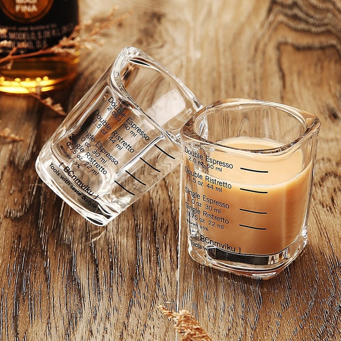 2pcs/lot 2oz Square Expresso Shot Glasses Thickened Wall Ounce Etsy