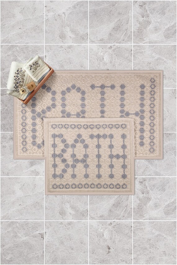 Bath Write Cotton Bath Mat Set of 2 60x100 50x60cm bath mat Etsy
